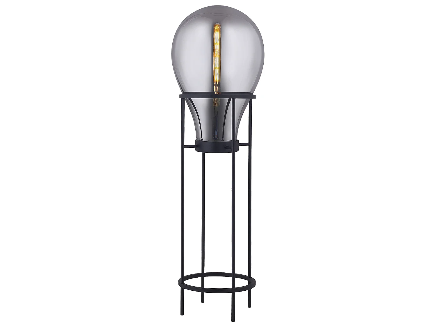 Lámpara de Pie Lumineca Hatann L 50x158 cm Smoky