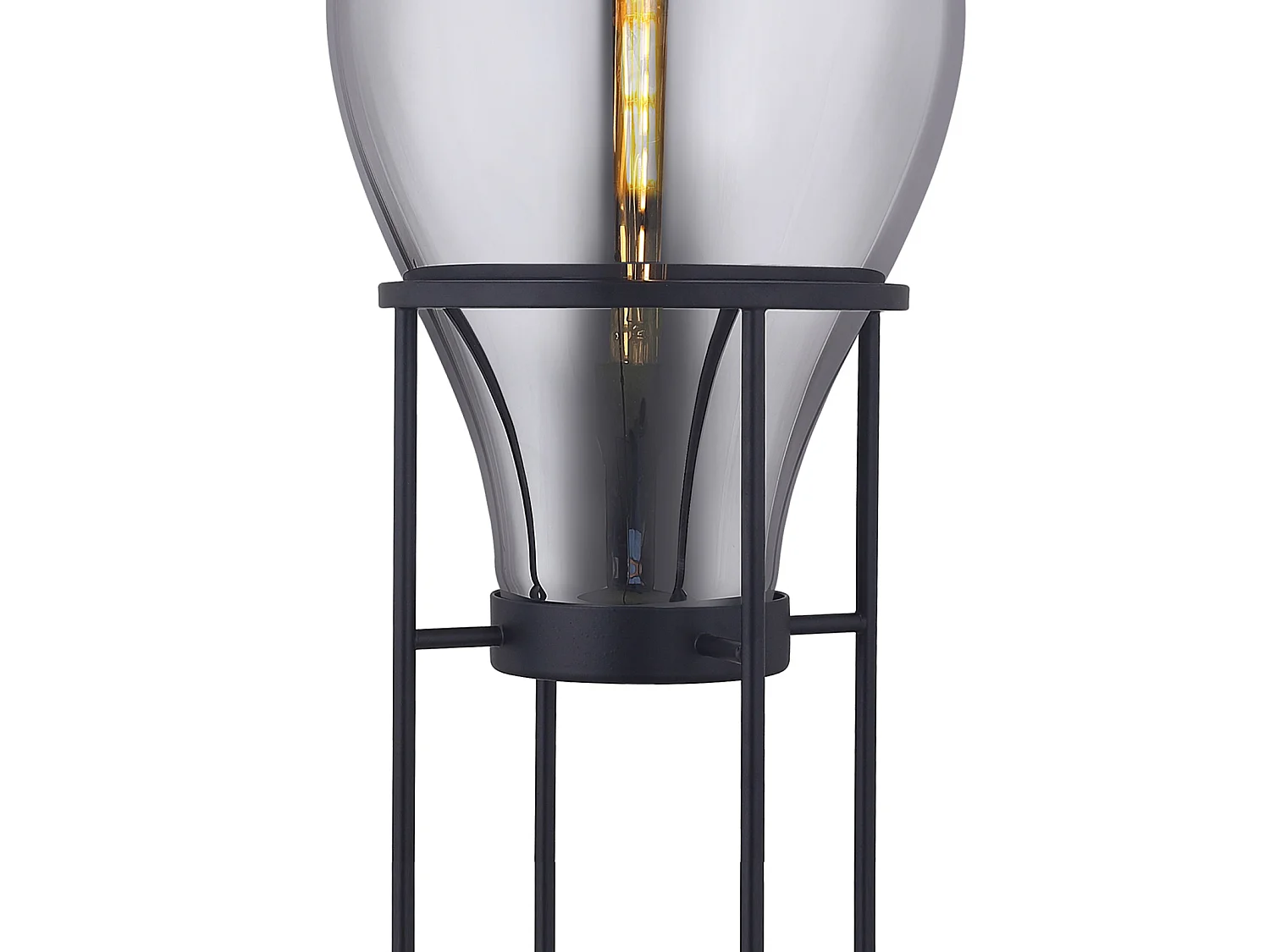 Lámpara de Pie Lumineca Hatann L 50x158 cm Smoky