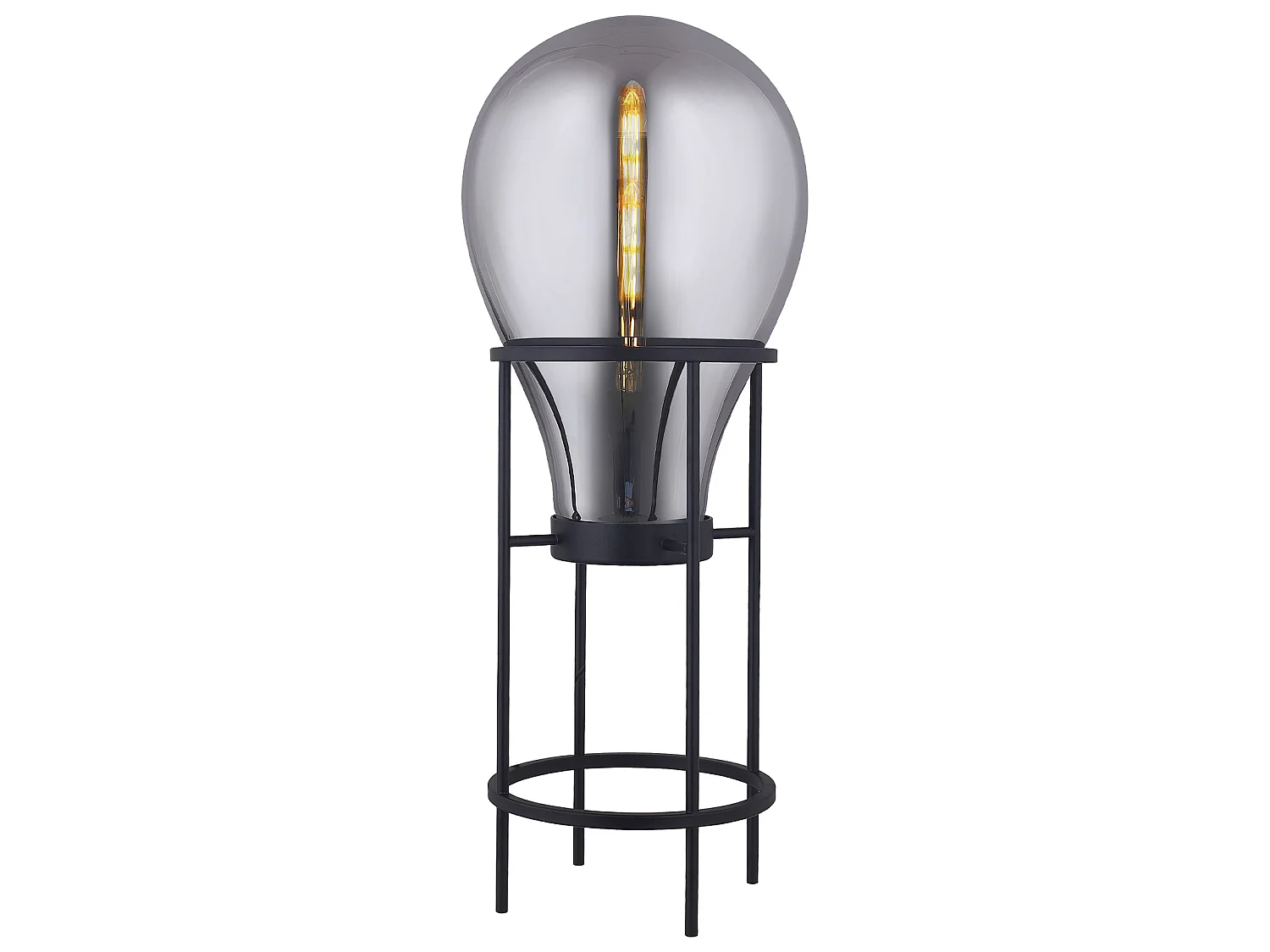 Lámpara de Pie Lumineca Hatann 40 x 108 cm M Smoky