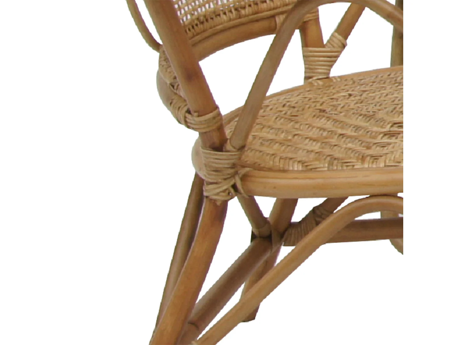 Conjunto de Sofá, 2 Sillas y 2 Mesas Auxiliares para Jardín 4 Personas Chillvert Parma 108x72x85 cm Ratán Natural y Mimbre