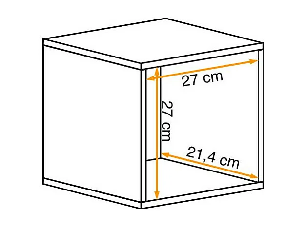 Bloc Mural Design "Switch V" 30cm Naturel