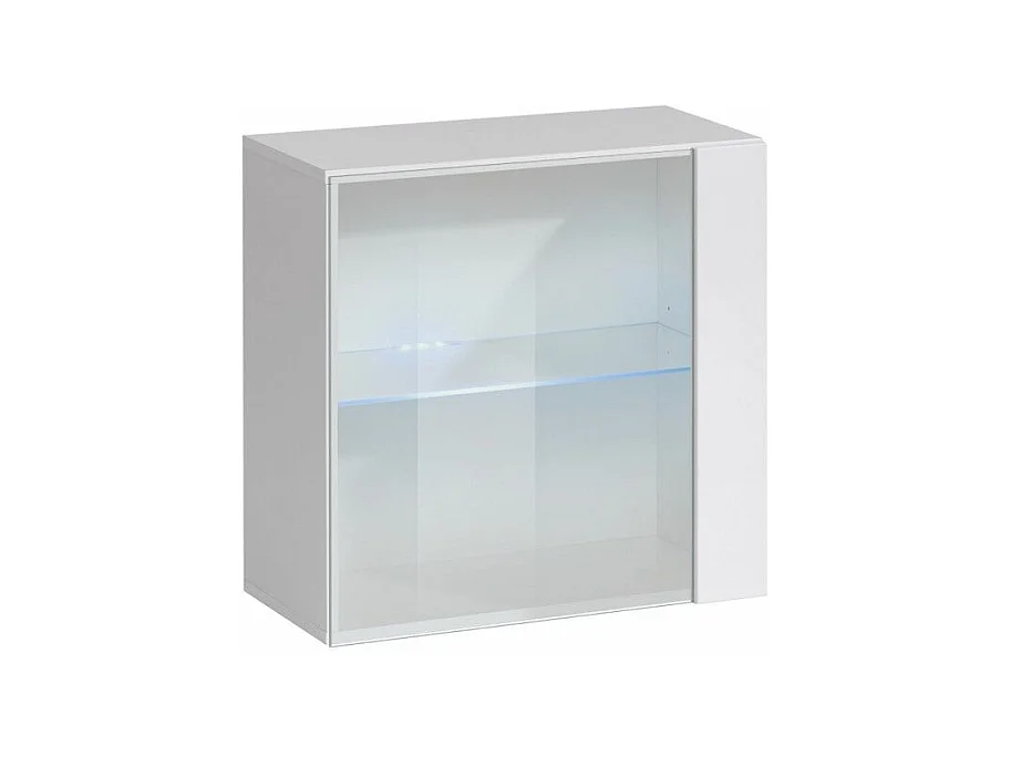 Vitrine Murale LED "Switch" 60cm Blanc