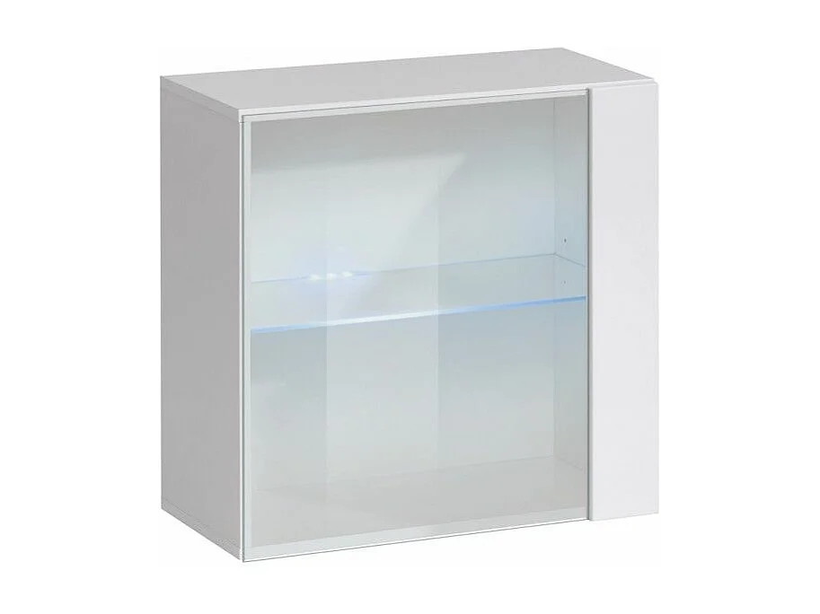 Vitrine Murale LED "Switch" 60cm Blanc
