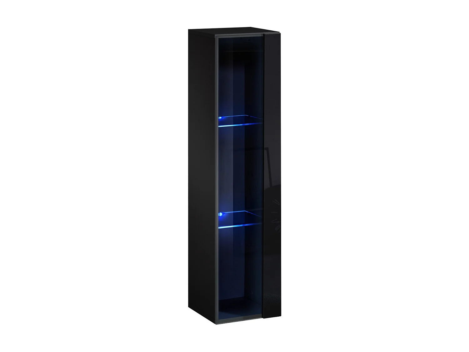 Vitrine Murale LED "Switch" 120cm Noir