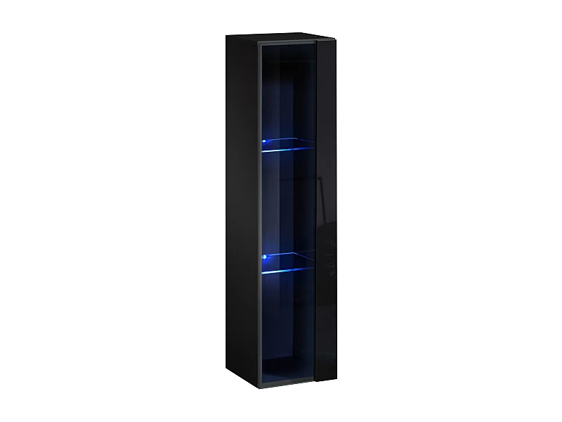 Vitrine Murale LED "Switch" 120cm Noir