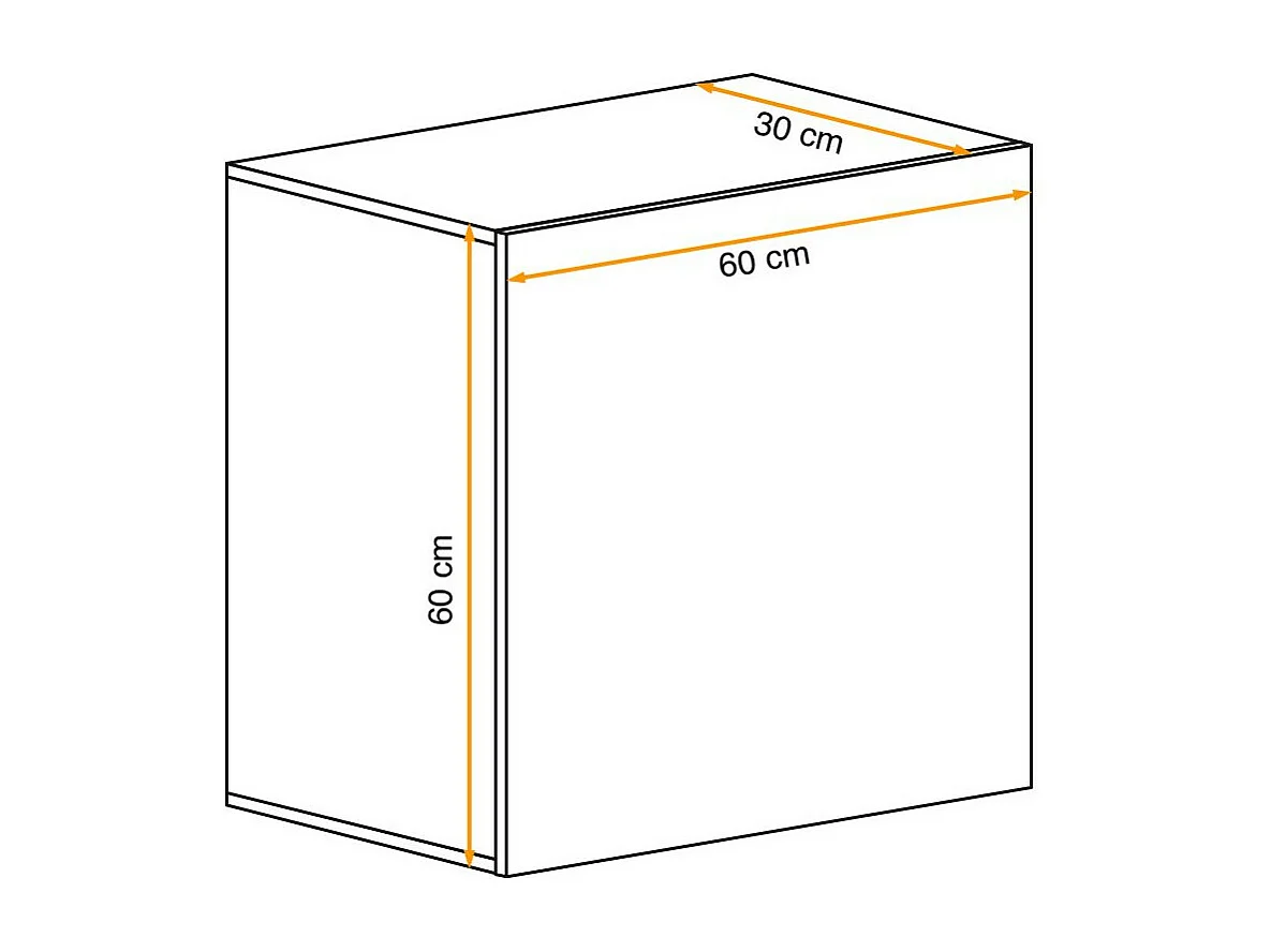 Bloc Mural Design "Switch" 60cm Noir