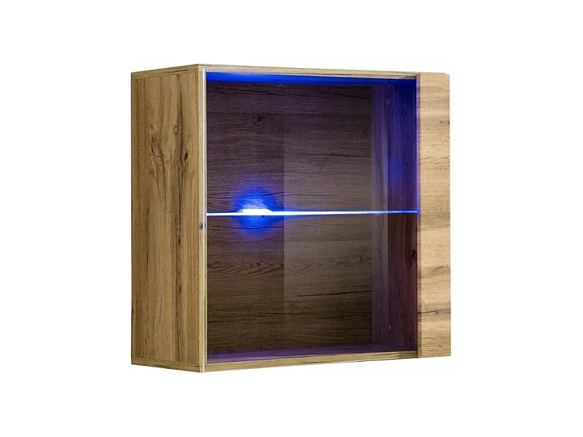Vitrine Murale LED "Switch" 60cm Naturel