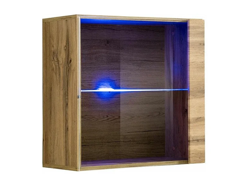 Vitrine Murale LED "Switch" 60cm Naturel