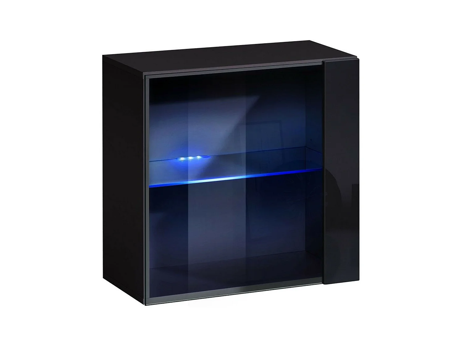 Vitrine Murale LED "Switch" 60cm Noir