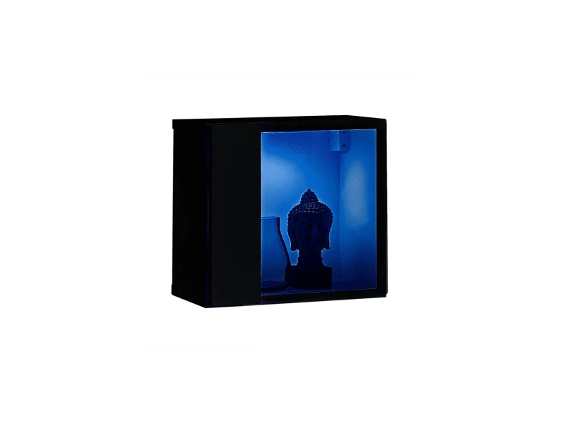 Bloc Mural LED Design "Switch V" 30cm Noir