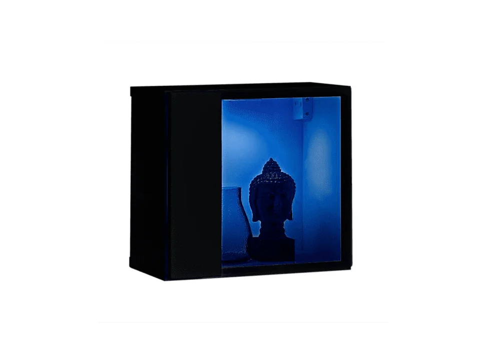 Bloc Mural LED Design "Switch V" 30cm Noir