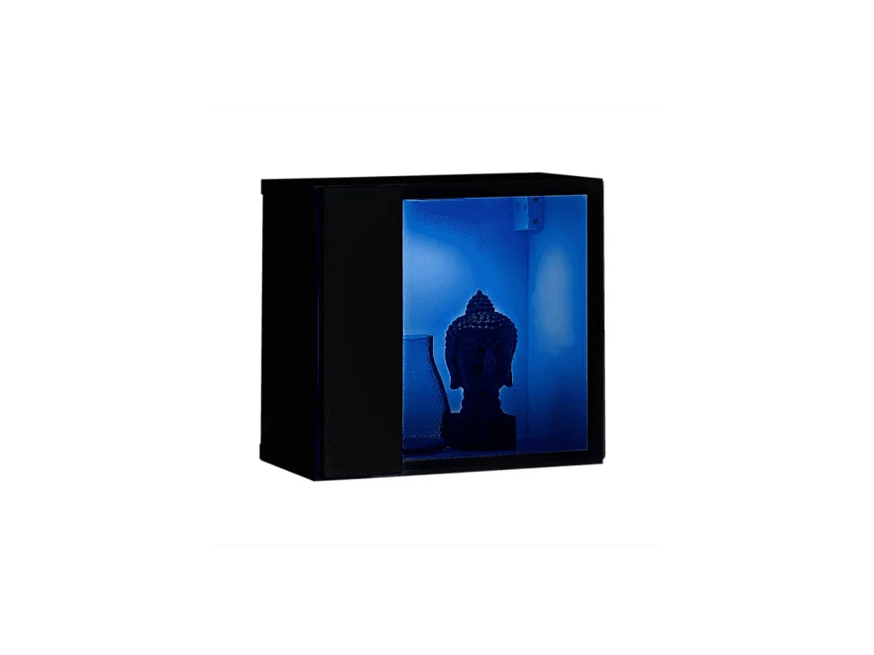 Bloc Mural LED Design "Switch V" 30cm Noir