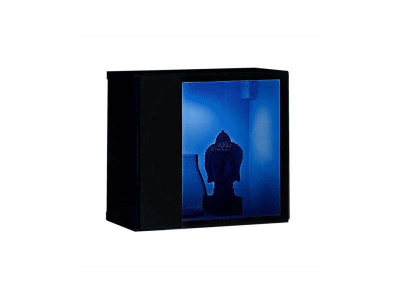 Bloc Mural LED Design "Switch V" 30cm Noir