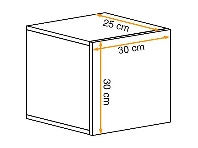 Bloc Mural Design "Switch V" 30cm Blanc