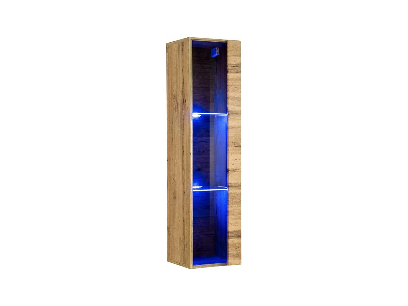 Vitrine Murale LED "Switch" 120cm Naturel