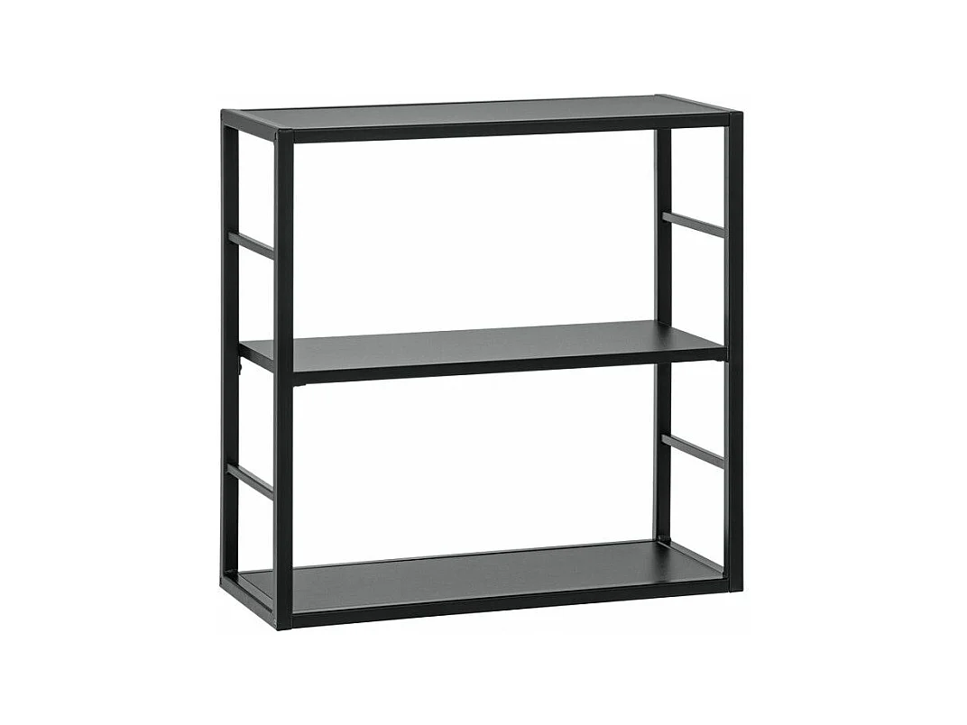Étagère Murale 2 Niveaux "Switch III" 60cm Noir