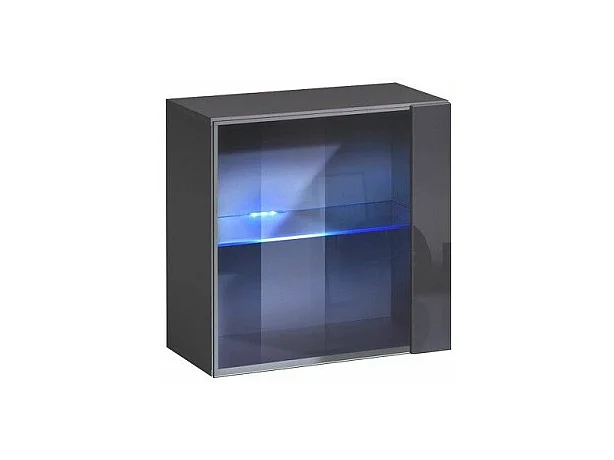Vitrine Murale LED "Switch" 60cm Gris