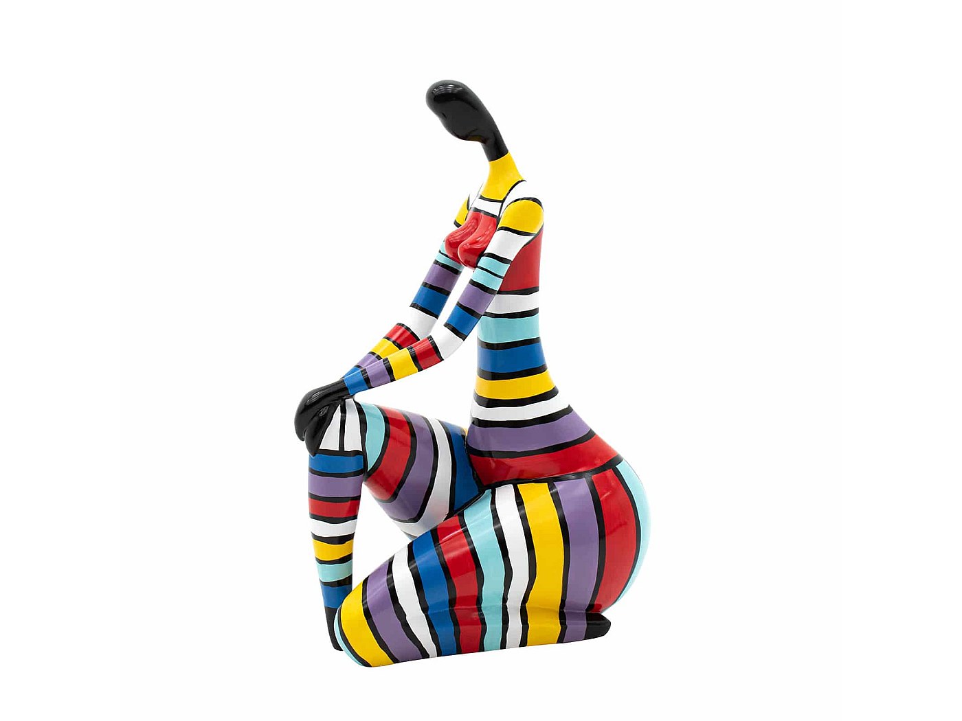 Statuette Femme Et Chien En Résine - Déco Intérieure Mignonne, 15,7 X 14 Cm - Cadeau Symbolique D'amitié Et Loyauté - 6