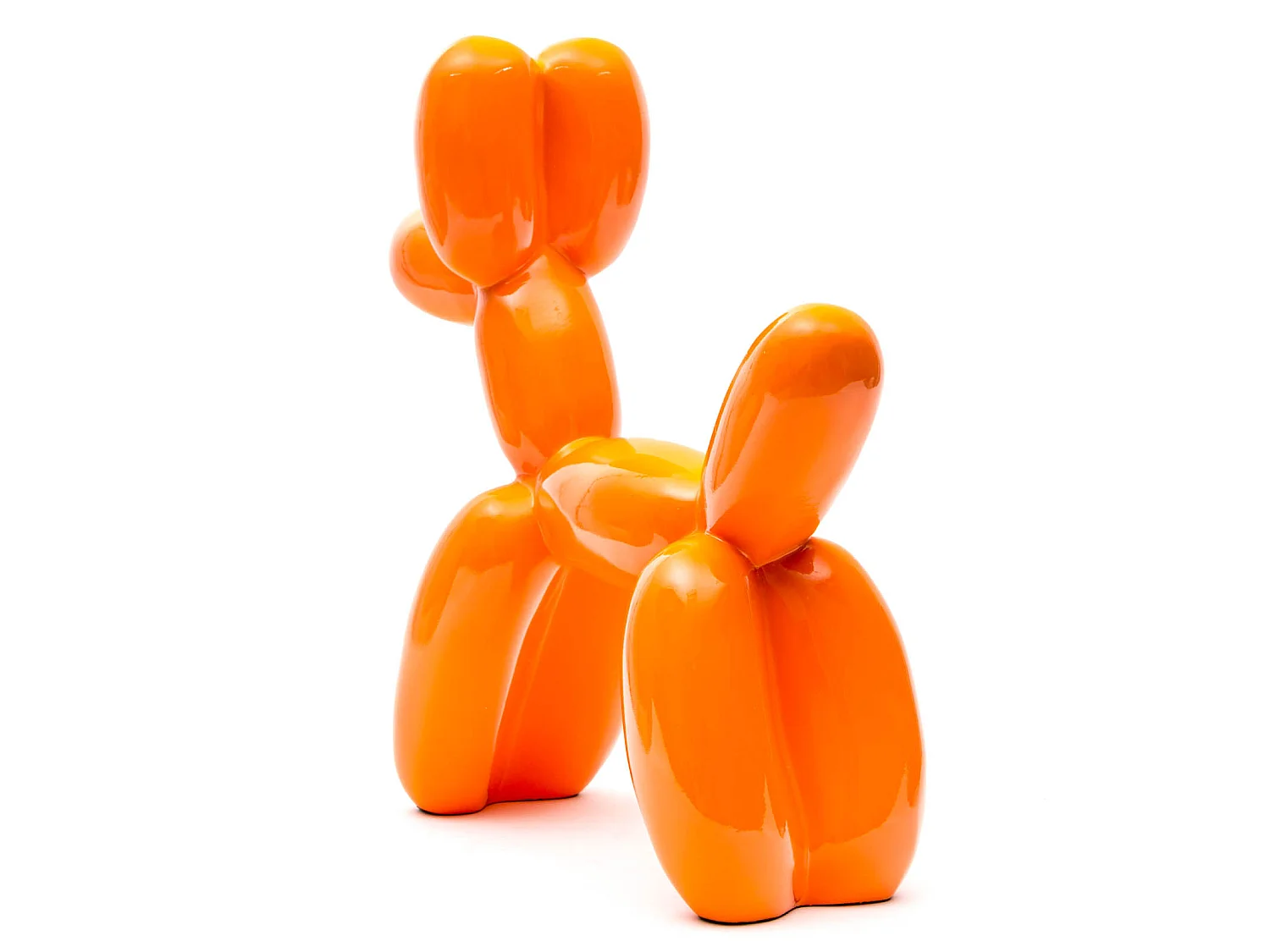 Figura Decorativa Perro Globo Kuatéh de Poliresina 41x41x13 cm Naranja