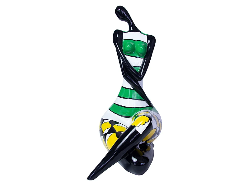 Figurine Féminine Kuatéh Rose 39x30x56 cm Multicolore