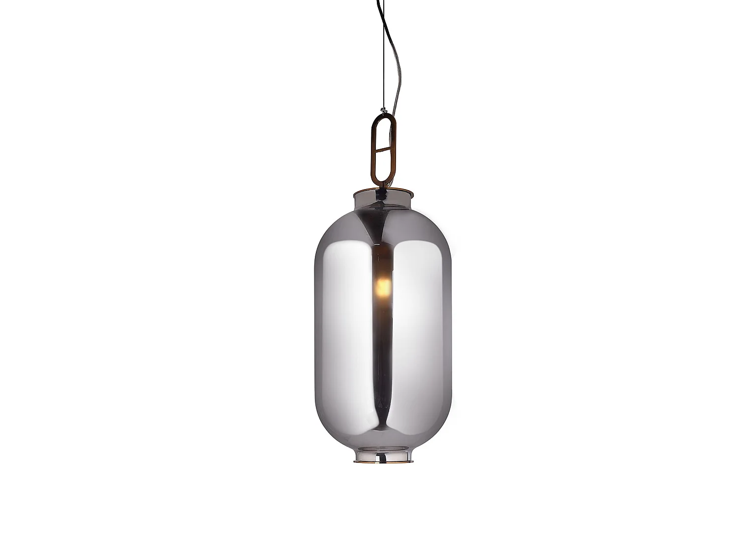 Lampe Suspension Grise Gylus Ø27x75 cm