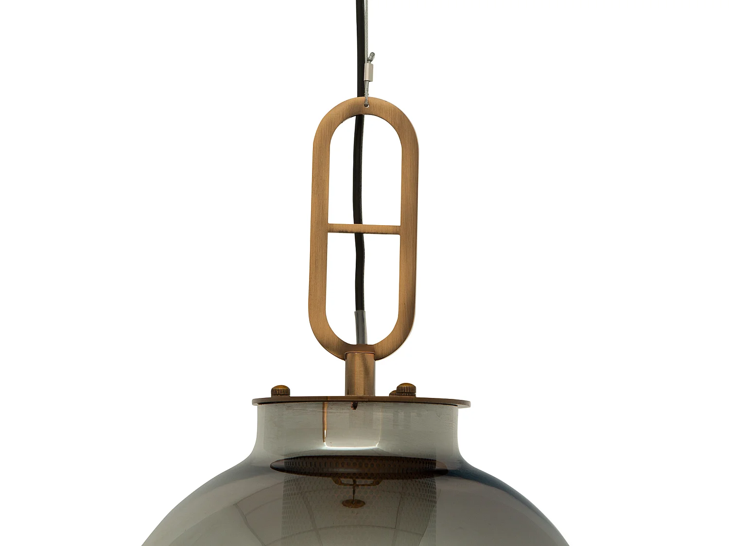 Lampe Suspension Grise Gylus Ø27x75 cm