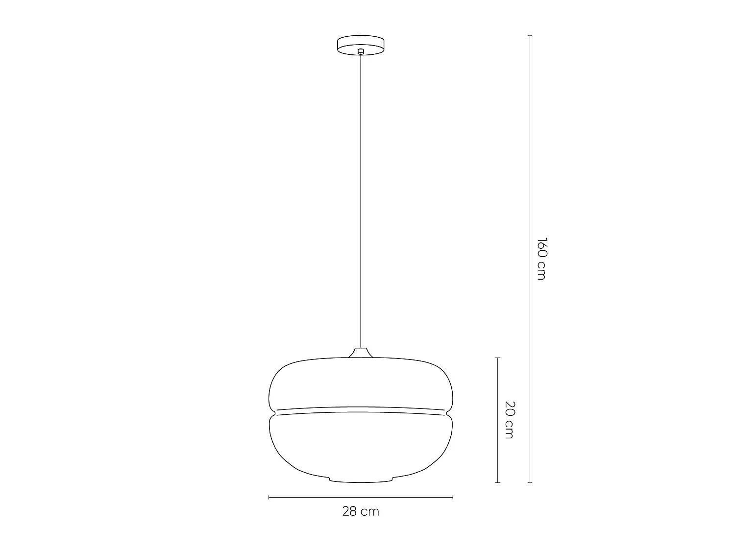 Lampe Suspension Dabache Cuivre Ø28x20 cm