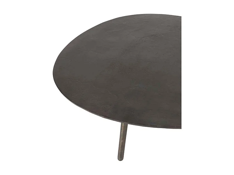 Table Basse Design "Goutte" 120cm Noir