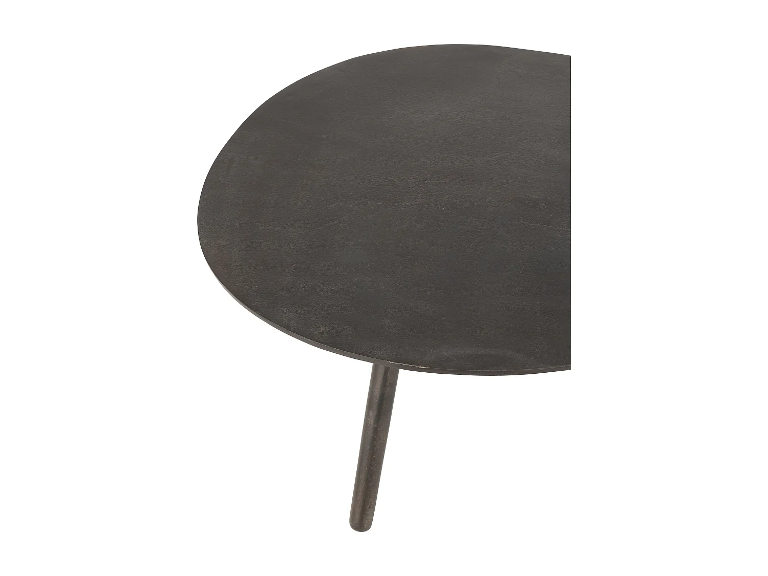 Mesa de centro abatible Gerti de aluminio negro L 90 cm