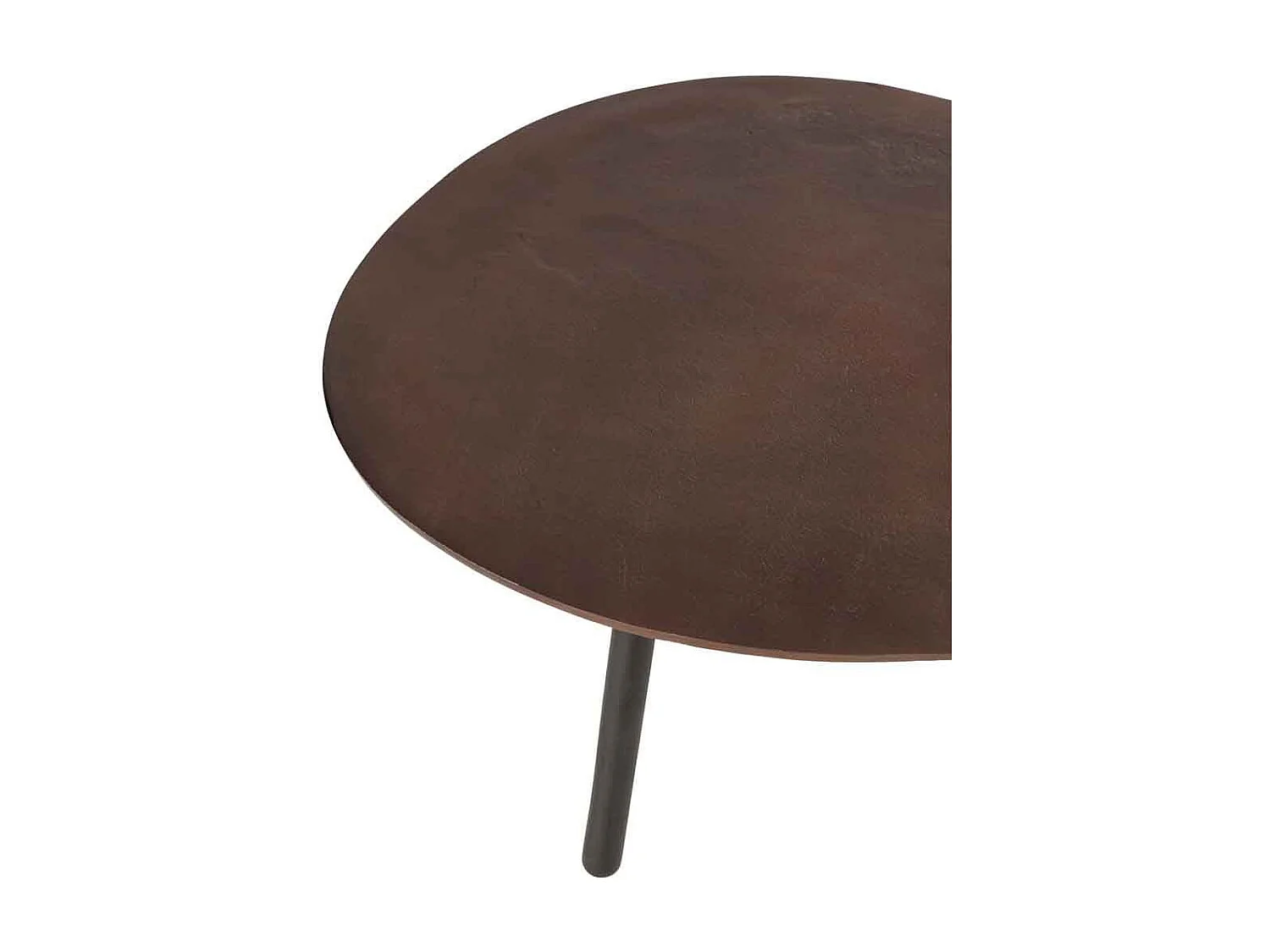 Table Basse Design "Goutte" 89cm Marron