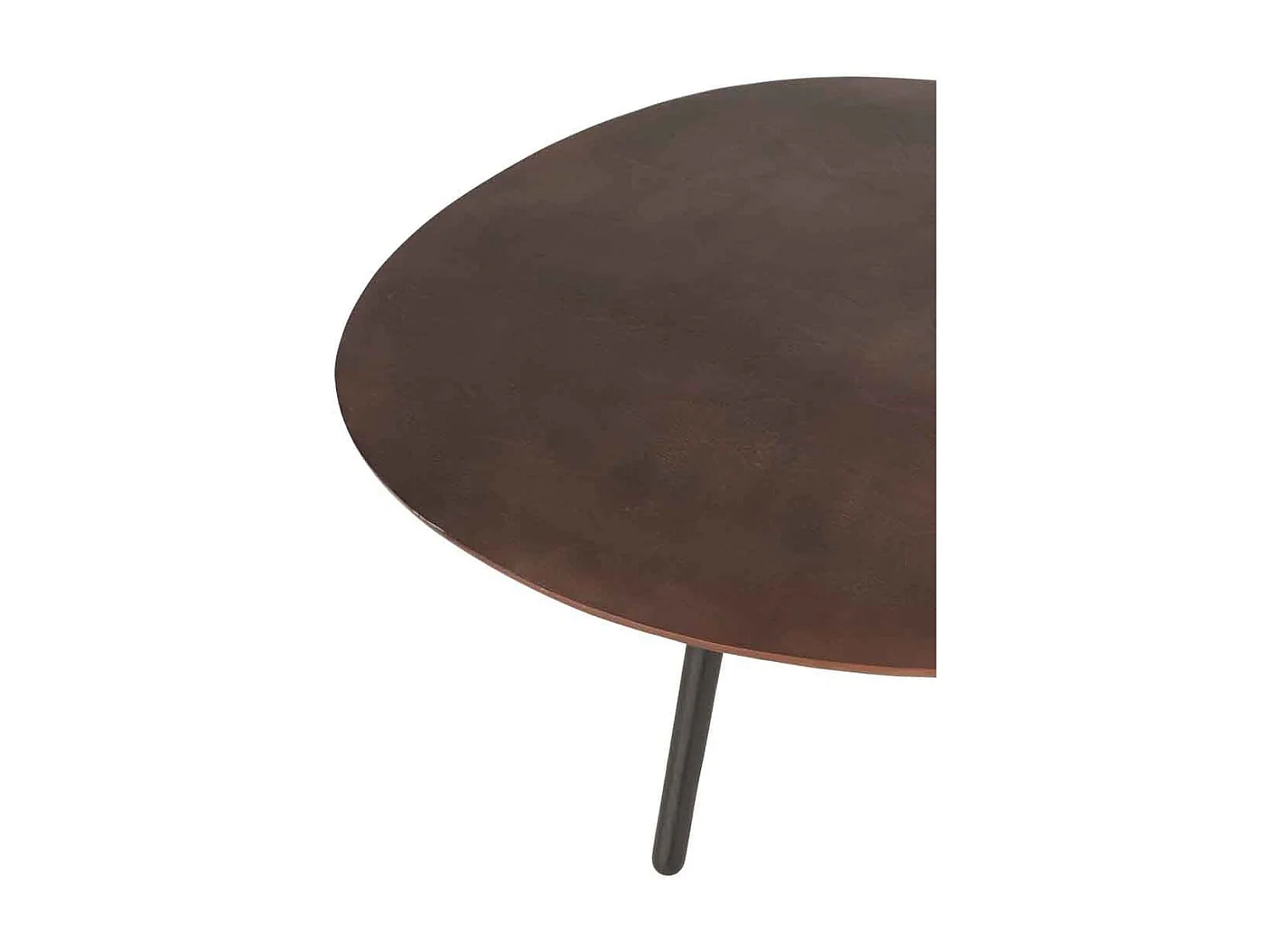 Table Basse Design "Goutte" 120cm Marron