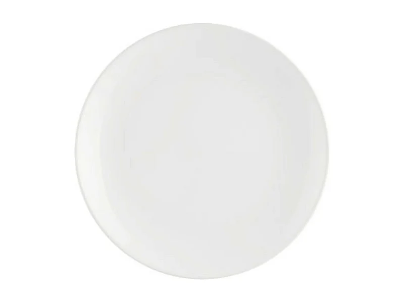 Lot de 6 Assiettes Plates "Colorama" 26cm Blanc