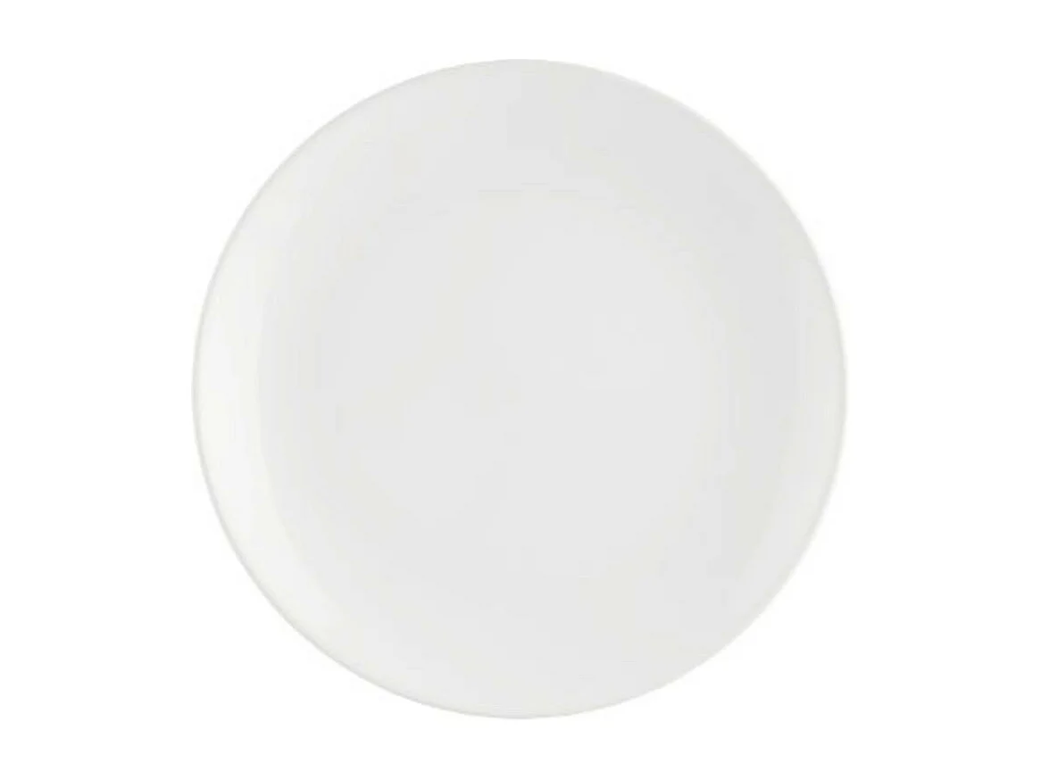 Lot de 6 Assiettes Plates "Colorama" 26cm Blanc