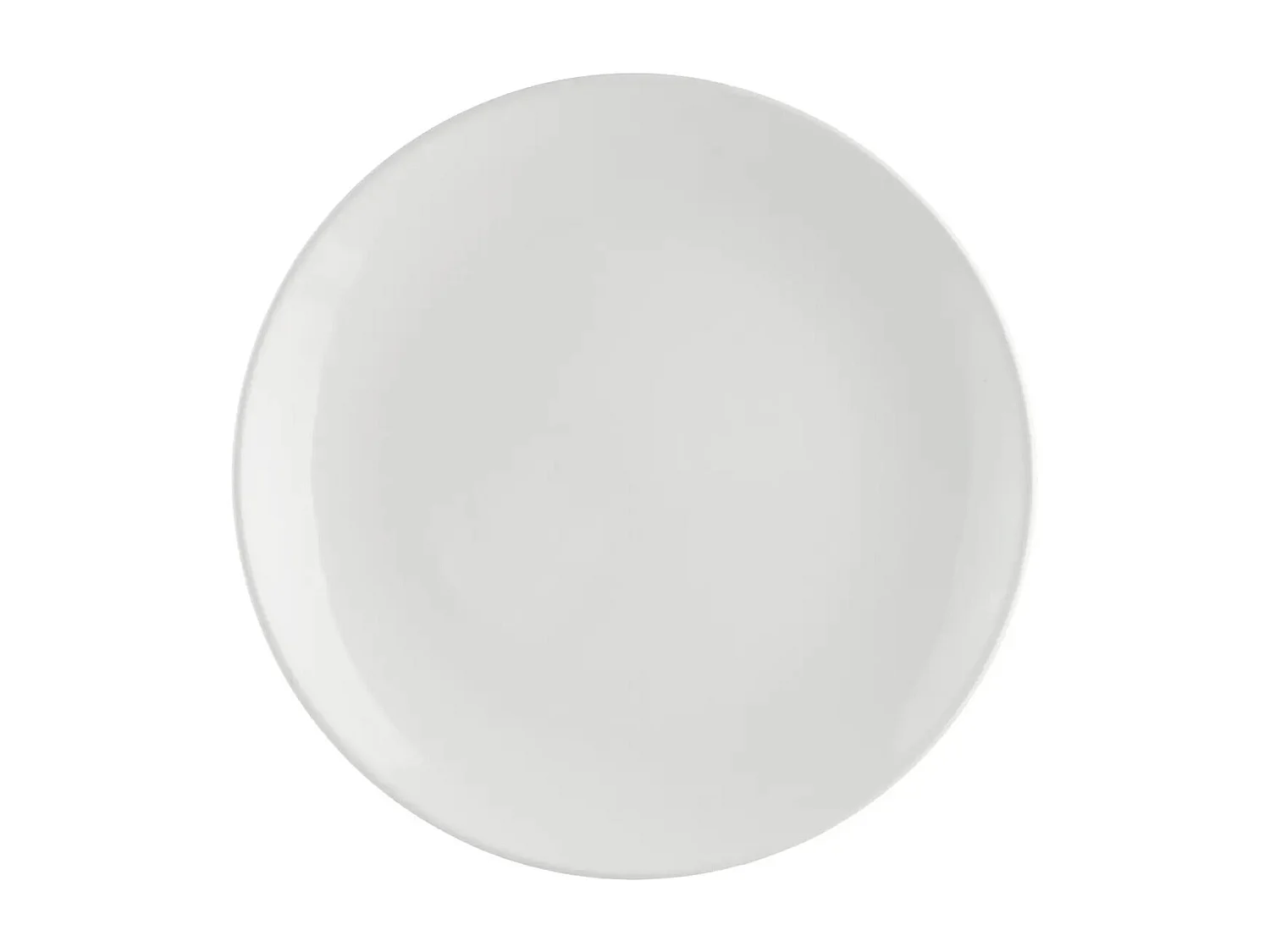 Lot de 6 Assiettes Plates "Colorama" 26cm Blanc