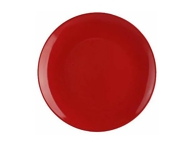 Lot de 6 Assiettes Plates "Colorama" 26cm Rouge