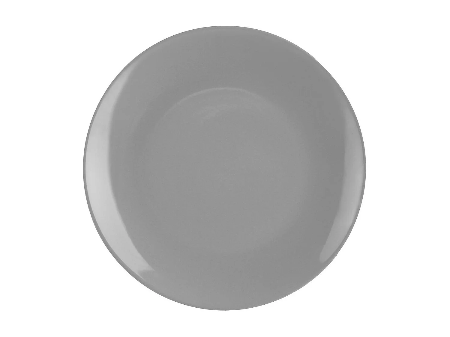 Lot de 6 Assiettes Plates "Colorama" 26cm Gris