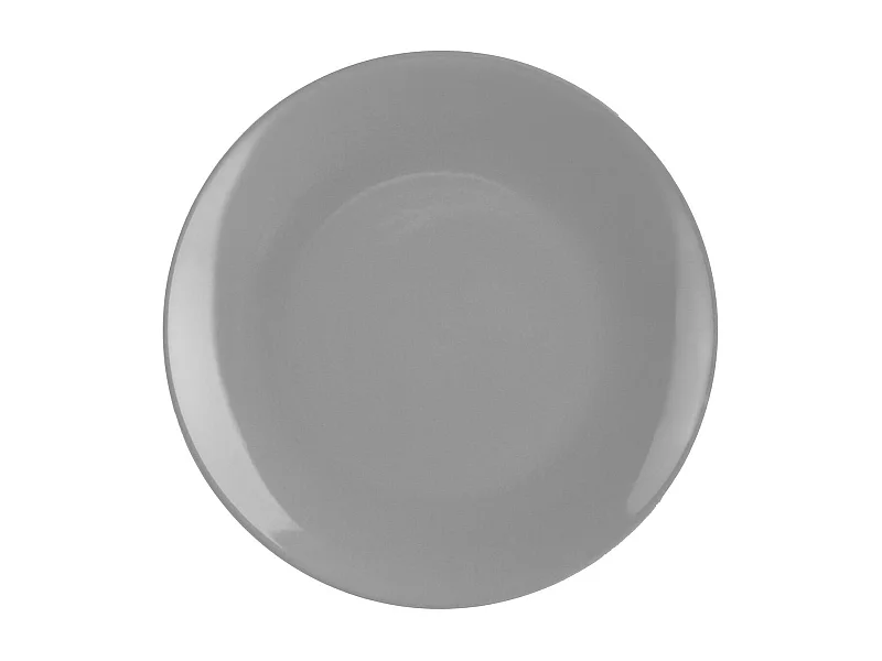 Lot de 6 Assiettes Plates "Colorama" 26cm Gris