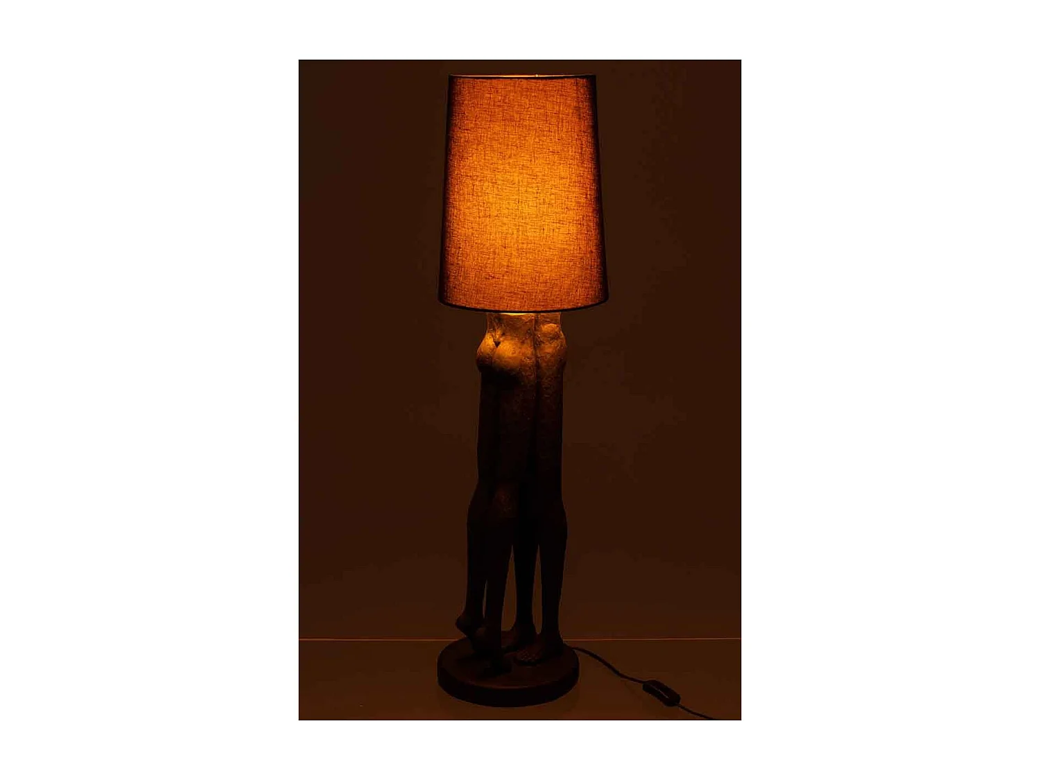 Lampadaire Design "Couple" 89cm Noir