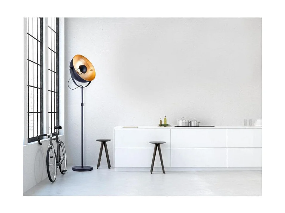 Lampadaire Design "Pinesdale" 152cm Noir