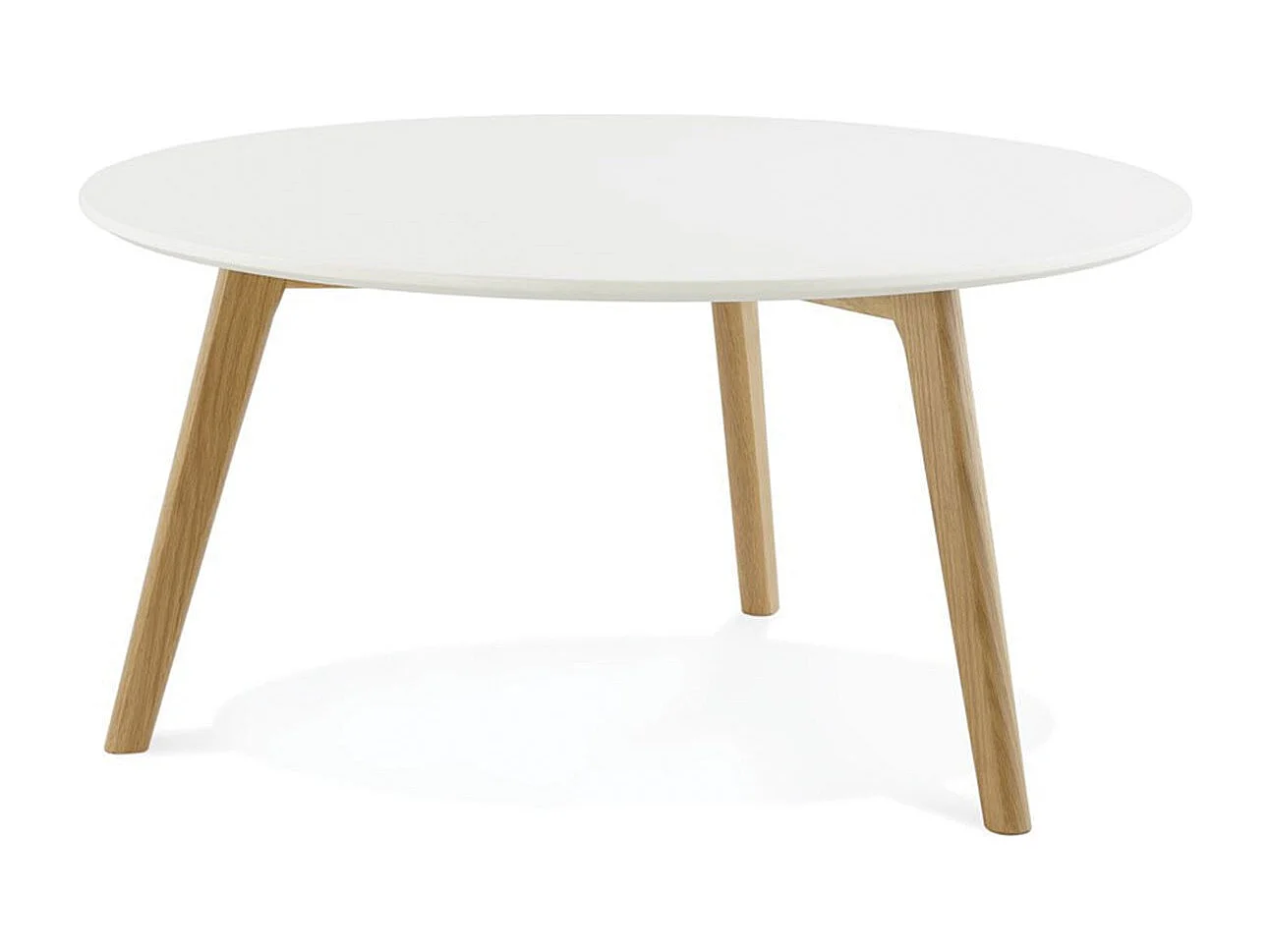 Table Basse Design "Rauma" 90cm Blanc