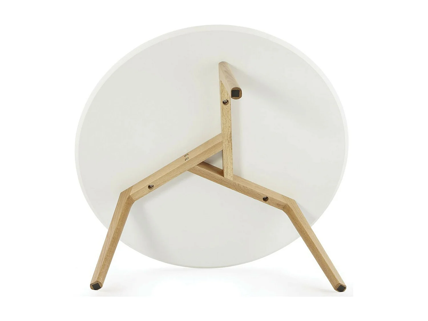 Table Basse Design "Rauma" 90cm Blanc