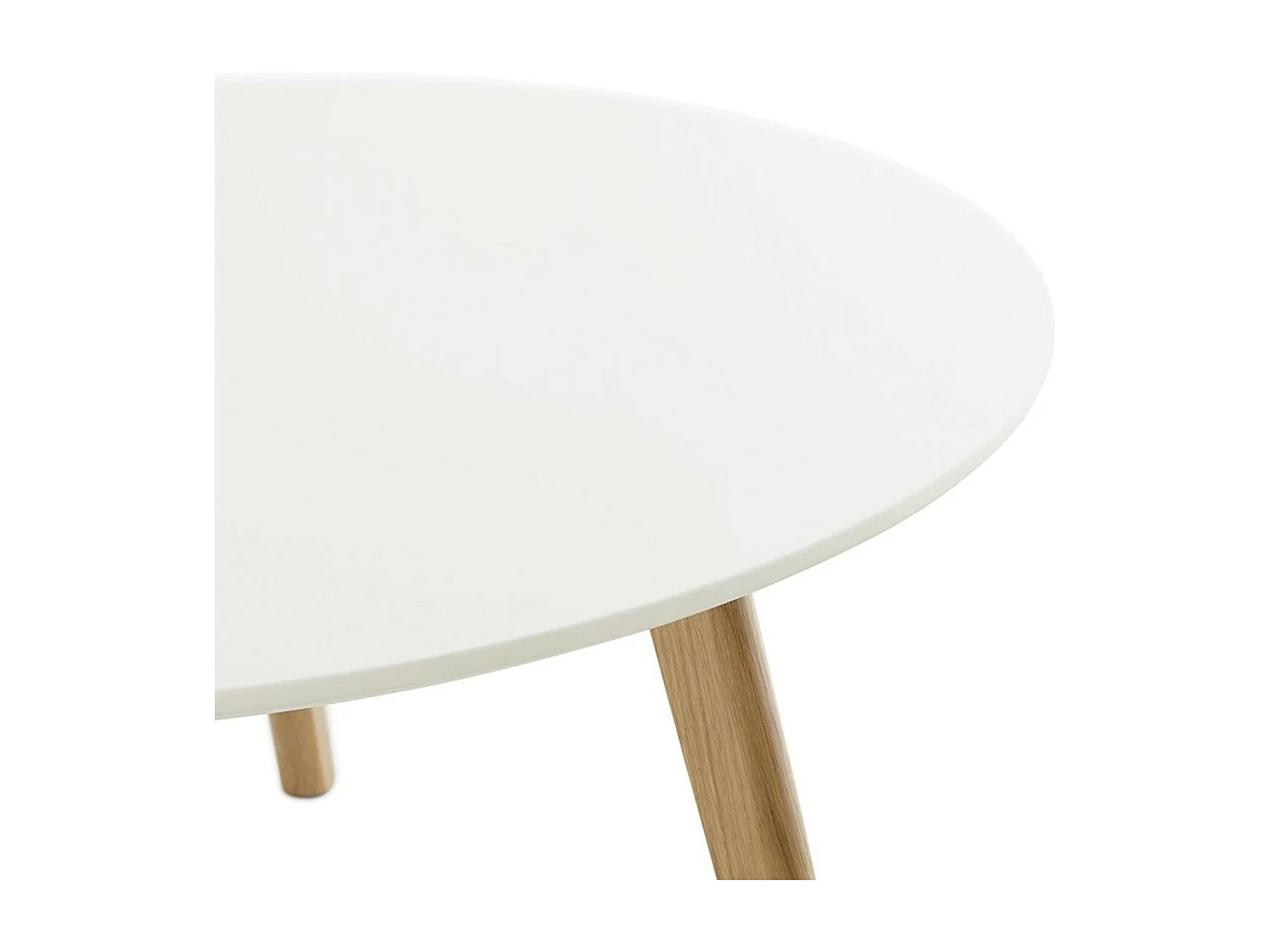 Table Basse Design "Rauma" 90cm Blanc