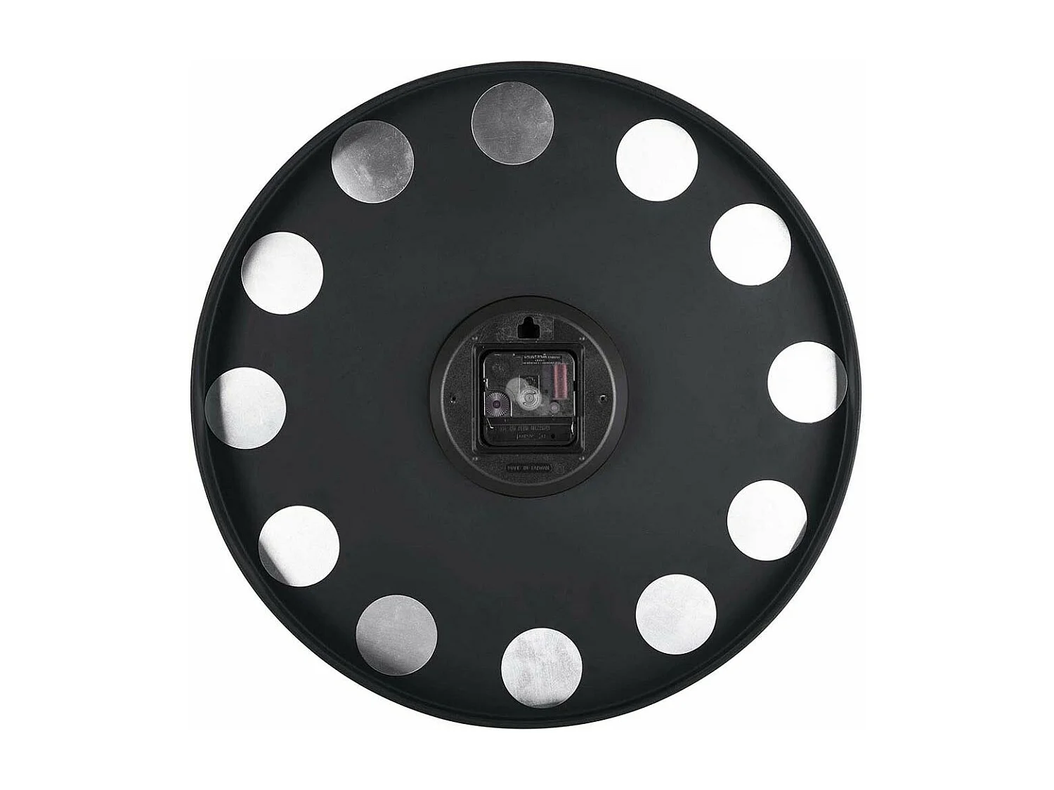 Wandklok Charm Engraved Numbers - Zwart- Ø40cm