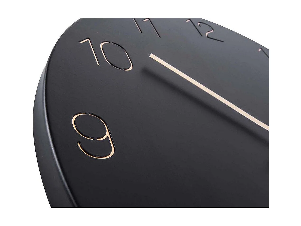 Horloge en métal chiffres gravés Charm