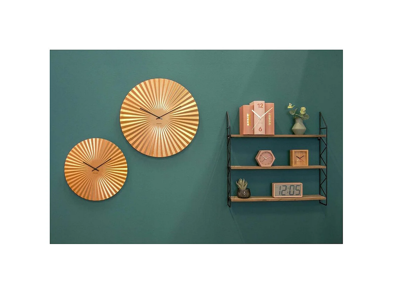 Wandklok Sensu - Goud- Ø40cm