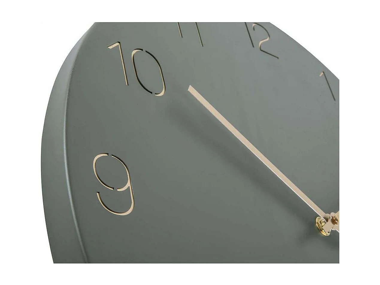 Horloge en métal chiffres gravés Charm