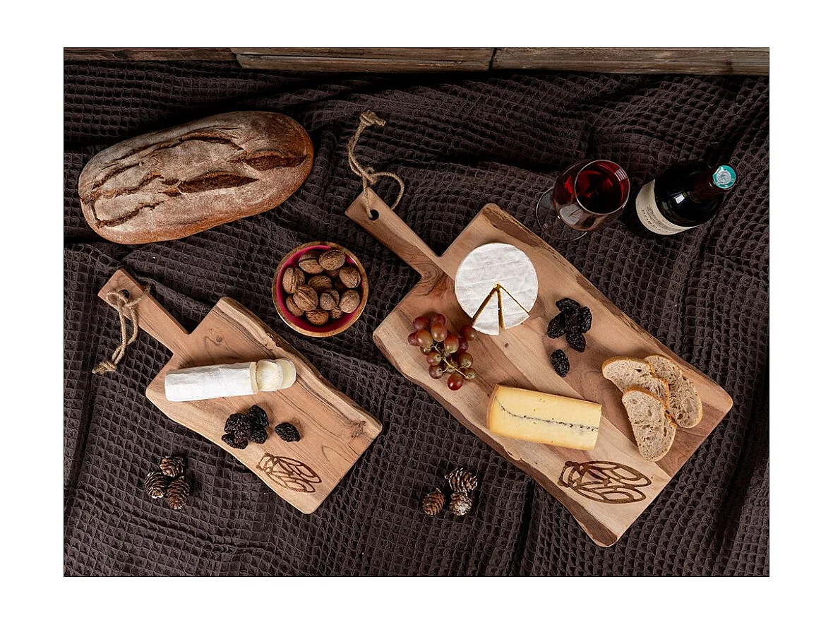 Planche à découper en bois d'acacia - Cigale Grand modèle