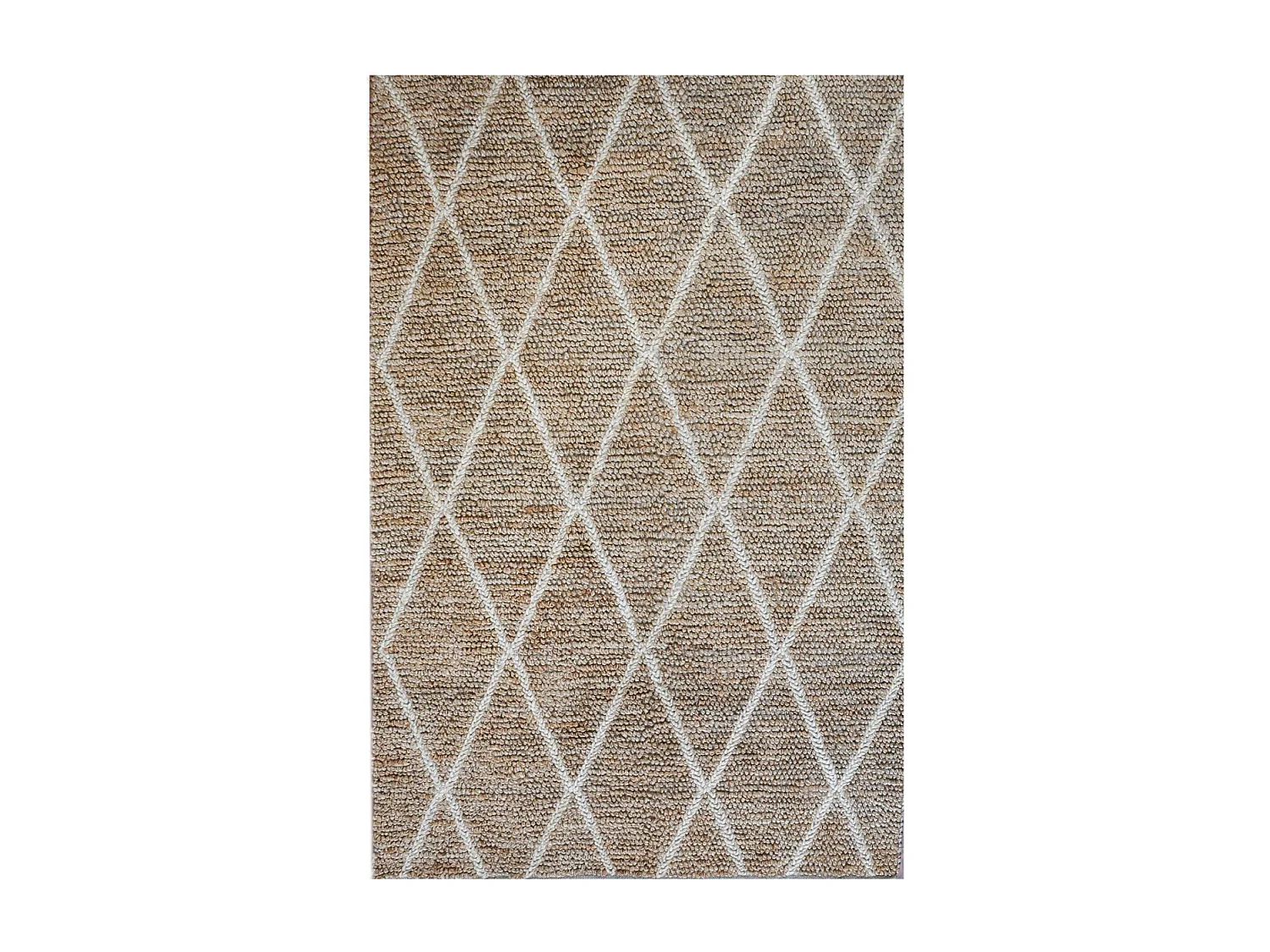 Tapis en chanvre ivoire Larson 180 x 120 cm