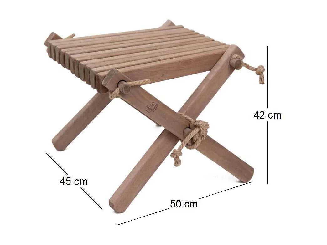 Repose pieds table basse Lilly Aulne gris