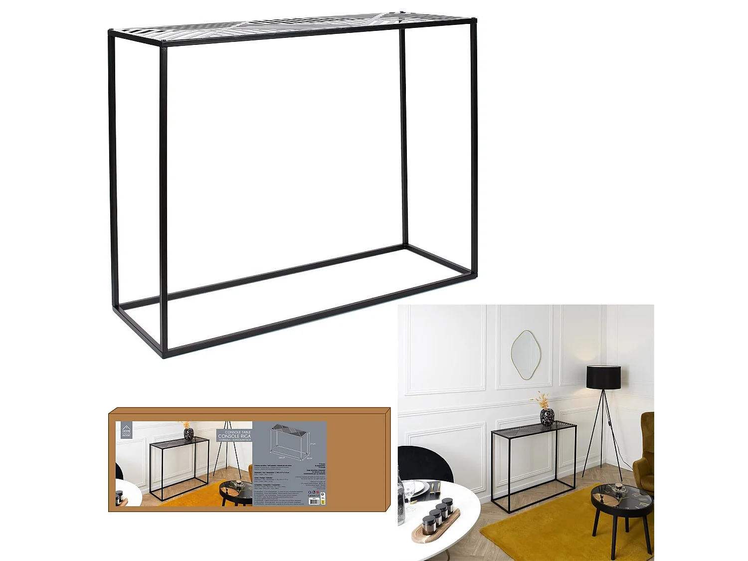 Console Design "Riga" 100cm Noir